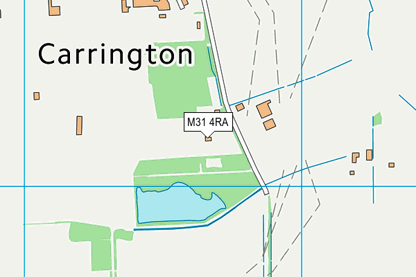 M31 4RA map - OS VectorMap District (Ordnance Survey)