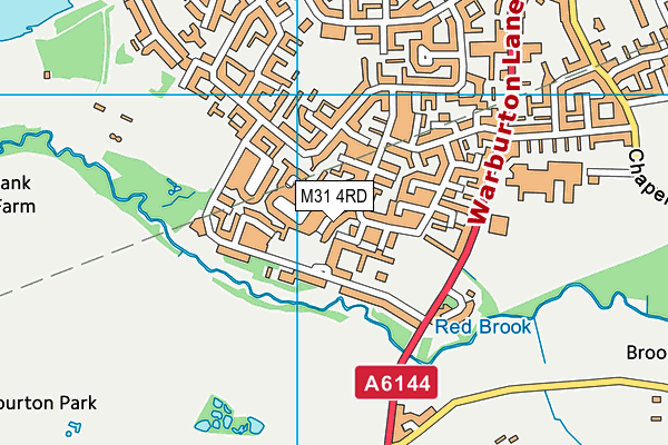 M31 4RD map - OS VectorMap District (Ordnance Survey)