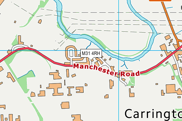 M31 4RH map - OS VectorMap District (Ordnance Survey)