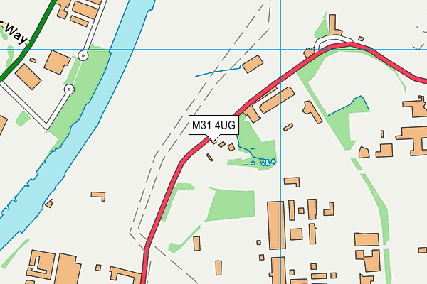 M31 4UG map - OS VectorMap District (Ordnance Survey)