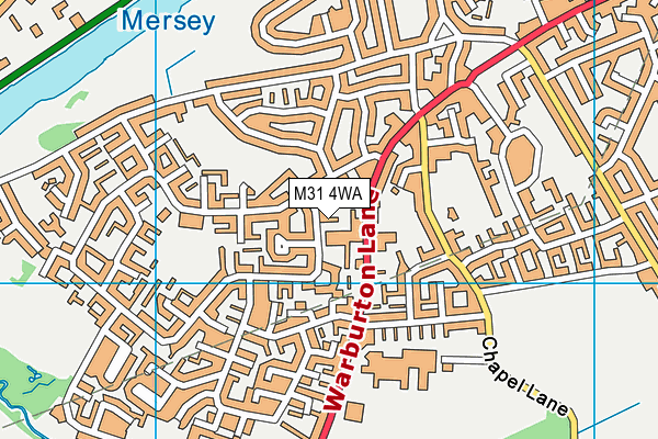 M31 4WA map - OS VectorMap District (Ordnance Survey)