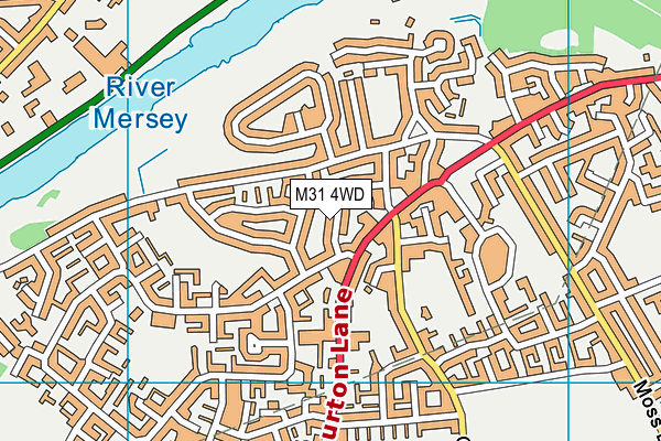 M31 4WD map - OS VectorMap District (Ordnance Survey)