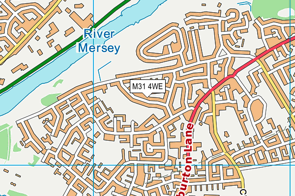 M31 4WE map - OS VectorMap District (Ordnance Survey)