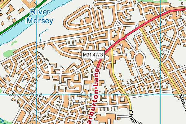 M31 4WG map - OS VectorMap District (Ordnance Survey)