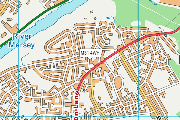 M31 4WH map - OS VectorMap District (Ordnance Survey)