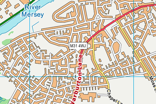 M31 4WJ map - OS VectorMap District (Ordnance Survey)