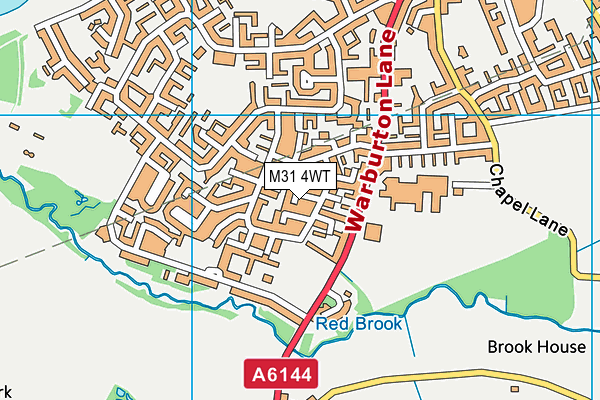 M31 4WT map - OS VectorMap District (Ordnance Survey)