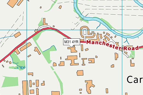 M31 4YR map - OS VectorMap District (Ordnance Survey)