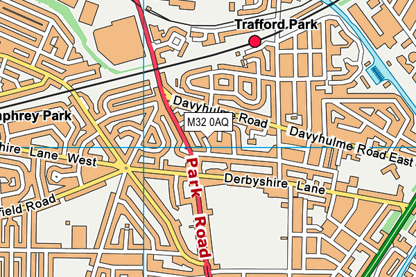 M32 0AQ map - OS VectorMap District (Ordnance Survey)