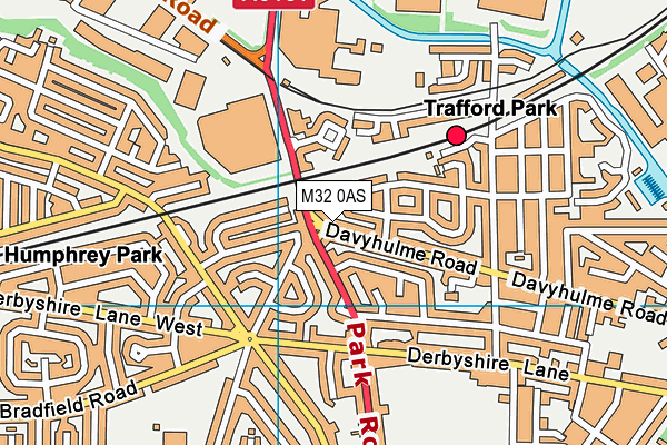 M32 0AS map - OS VectorMap District (Ordnance Survey)