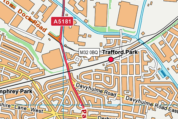 M32 0BQ map - OS VectorMap District (Ordnance Survey)