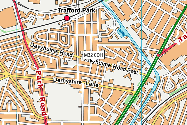 M32 0DH map - OS VectorMap District (Ordnance Survey)