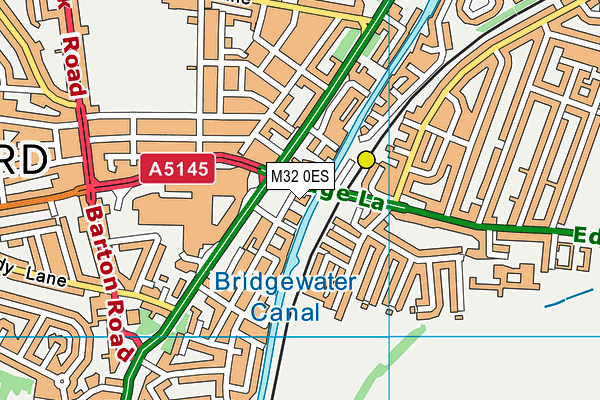 M32 0ES map - OS VectorMap District (Ordnance Survey)