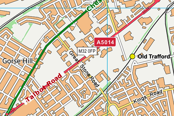 M32 0FP map - OS VectorMap District (Ordnance Survey)