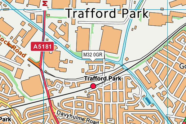 M32 0GR map - OS VectorMap District (Ordnance Survey)