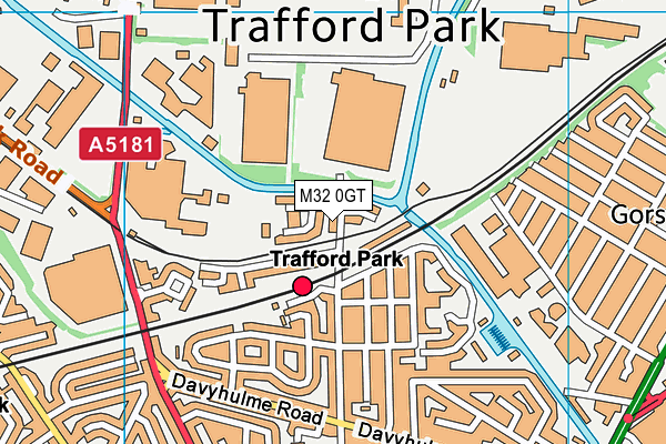 M32 0GT map - OS VectorMap District (Ordnance Survey)