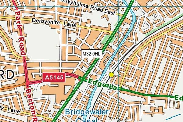 M32 0HL map - OS VectorMap District (Ordnance Survey)