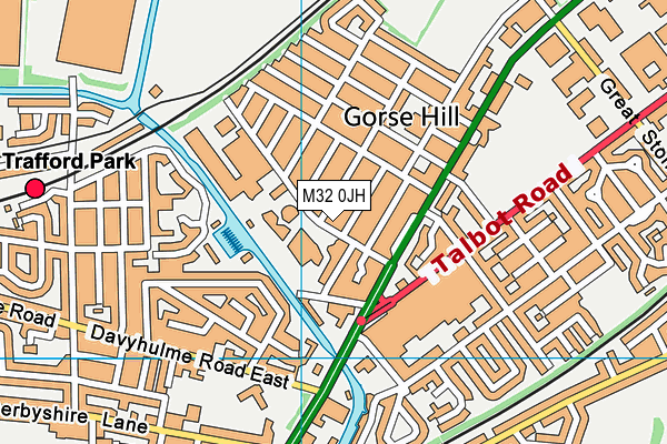 M32 0JH map - OS VectorMap District (Ordnance Survey)