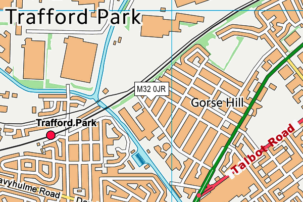 M32 0JR map - OS VectorMap District (Ordnance Survey)