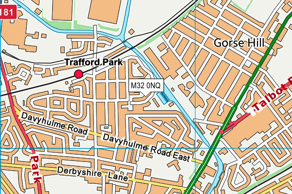 M32 0NQ map - OS VectorMap District (Ordnance Survey)