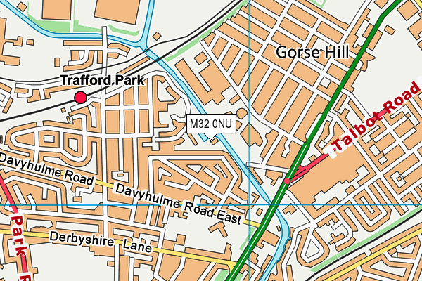 M32 0NU map - OS VectorMap District (Ordnance Survey)