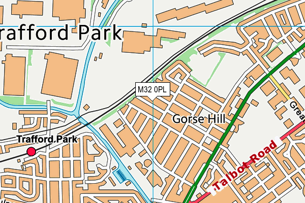 M32 0PL map - OS VectorMap District (Ordnance Survey)