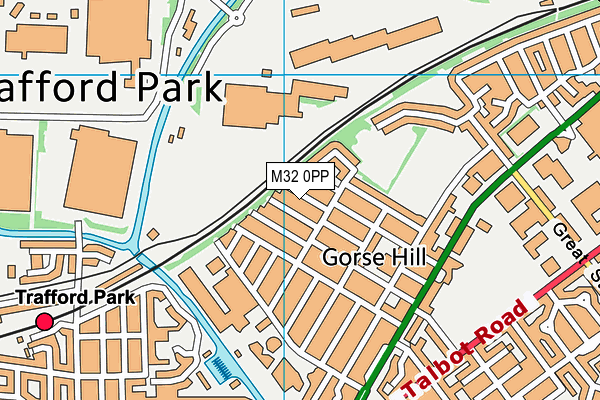 M32 0PP map - OS VectorMap District (Ordnance Survey)