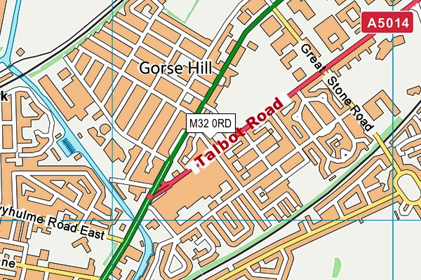 M32 0RD map - OS VectorMap District (Ordnance Survey)