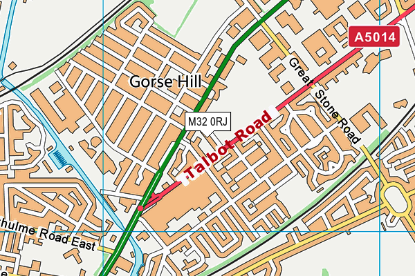 M32 0RJ map - OS VectorMap District (Ordnance Survey)