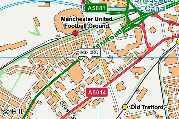 M32 0RQ map - OS VectorMap District (Ordnance Survey)