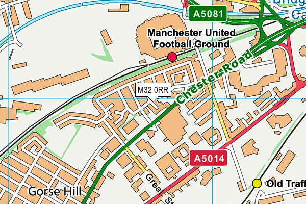 M32 0RR map - OS VectorMap District (Ordnance Survey)