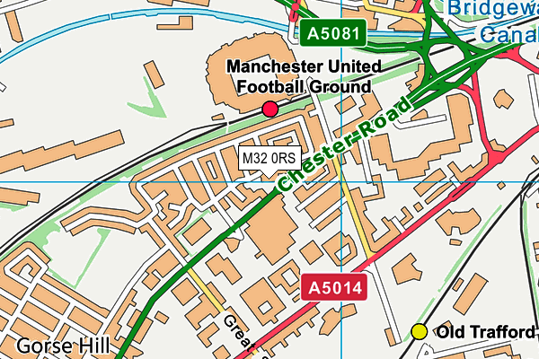 M32 0RS map - OS VectorMap District (Ordnance Survey)