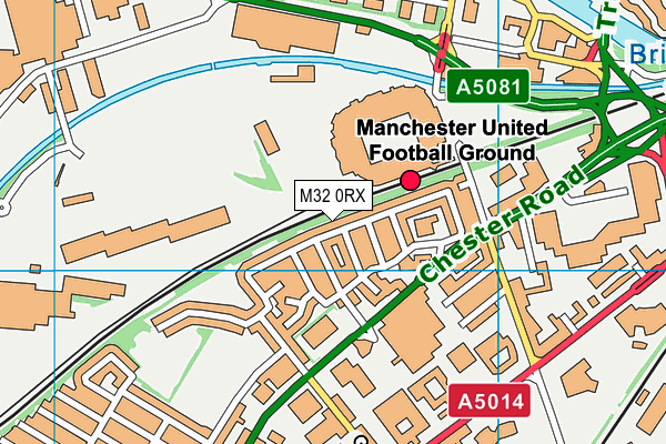 M32 0RX map - OS VectorMap District (Ordnance Survey)