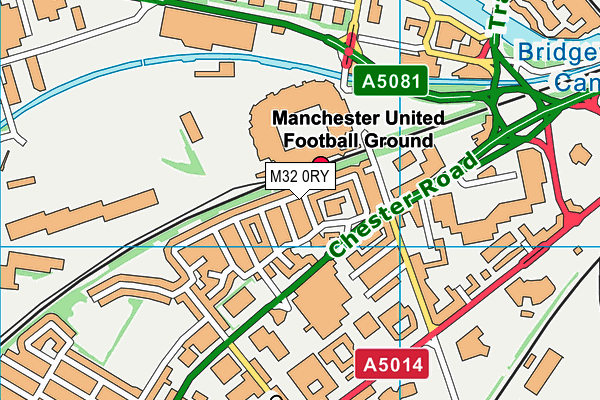 M32 0RY map - OS VectorMap District (Ordnance Survey)