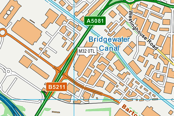 M32 0TL map - OS VectorMap District (Ordnance Survey)