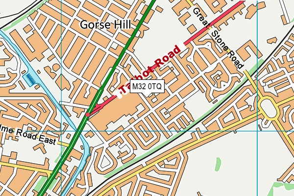 M32 0TQ map - OS VectorMap District (Ordnance Survey)