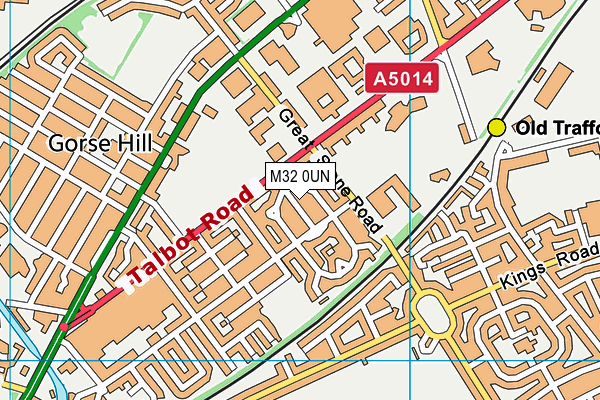 M32 0UN map - OS VectorMap District (Ordnance Survey)