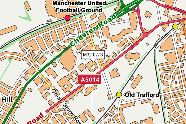 M32 0WG map - OS VectorMap District (Ordnance Survey)