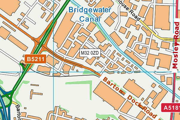 M32 0ZD map - OS VectorMap District (Ordnance Survey)