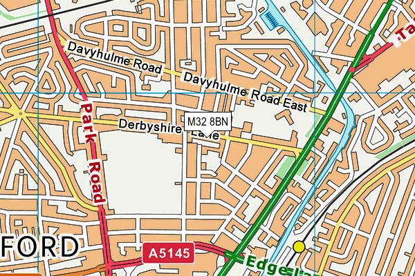 M32 8BN map - OS VectorMap District (Ordnance Survey)