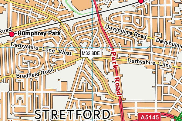 M32 8DE map - OS VectorMap District (Ordnance Survey)