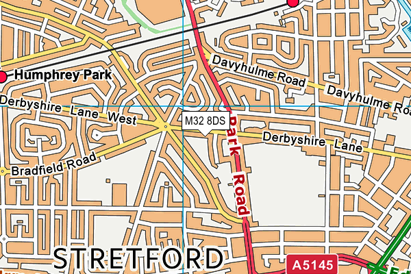 M32 8DS map - OS VectorMap District (Ordnance Survey)