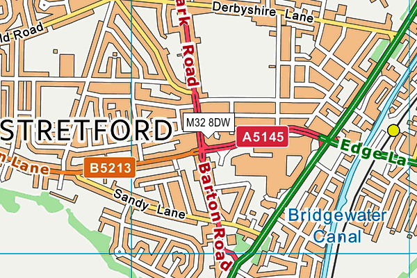 M32 8DW map - OS VectorMap District (Ordnance Survey)