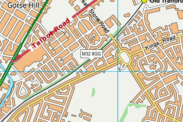 M32 8GG map - OS VectorMap District (Ordnance Survey)