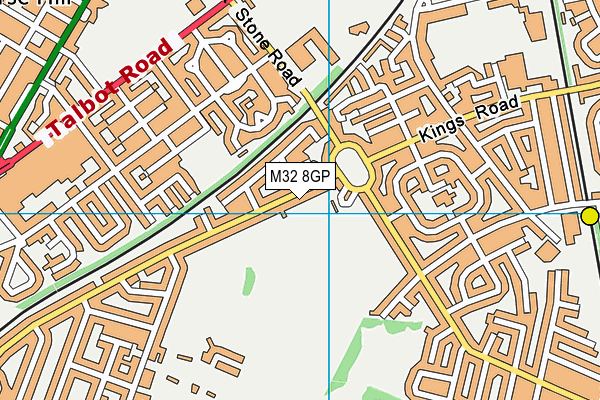 M32 8GP map - OS VectorMap District (Ordnance Survey)
