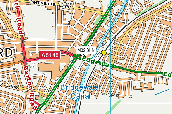 M32 8HN map - OS VectorMap District (Ordnance Survey)