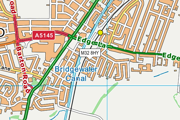 M32 8HY map - OS VectorMap District (Ordnance Survey)