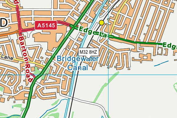 M32 8HZ map - OS VectorMap District (Ordnance Survey)