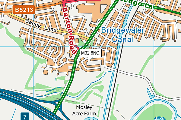 M32 8NQ map - OS VectorMap District (Ordnance Survey)