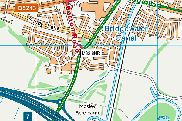 M32 8NR map - OS VectorMap District (Ordnance Survey)